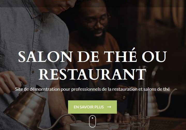 Site internet restaurant et salons de thé