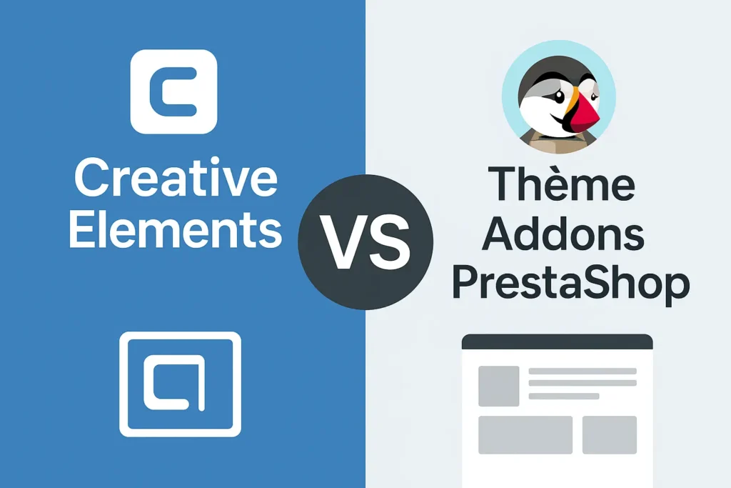 Creative Elements vs Thème Addons PrestaShop : lequel choisir en 2025 ?