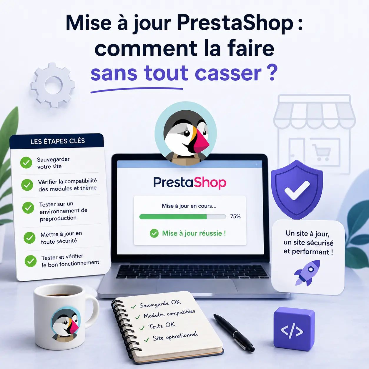 mise à jour PrestaShop